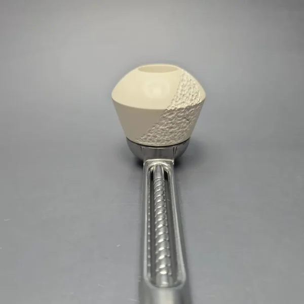 Falcon Chrome Dental w/ MBSD Meerschaum Rhodesian Block Meerschaum Bowl Pipe, New - Image 10