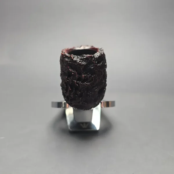 Peterson Cobble 15 Rusticated & Sandblasted Billiard w/ Silver Briar Pipe, New - Image 3