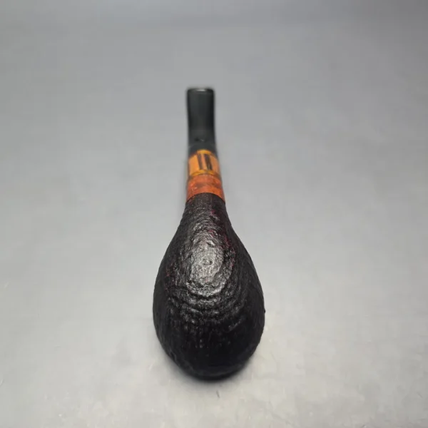 Stanwell (1990s-2009) Zebrano 25 Sandblasted Scoop w/ Zebrawood Estate Briar Pipe, Unsmoked - Image 10
