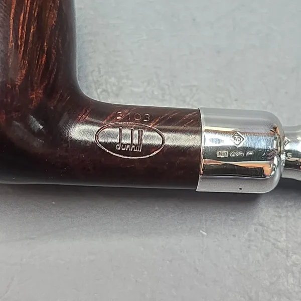 Dunhill 2007 Bruyere 3103 Smooth Silver Spigot Estate Briar Pipe, English Estates - Image 10