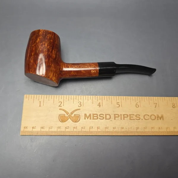 James Upshall A Grade EXL Smooth Poker Estate Briar Pipe, Unsmoked - Image 14