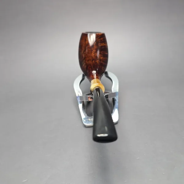 MBSD Briars Modern Masters 3 Smooth Tulip w/ Faux Horn Handmade Briar Pipe, New - Image 5