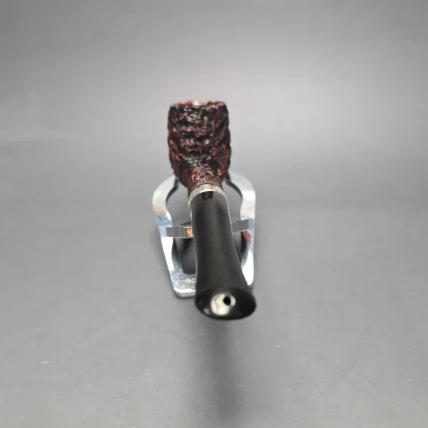 Peterson Cobble 15 Rusticated & Sandblasted Billiard w/ Silver Briar Pipe, New - Image 5