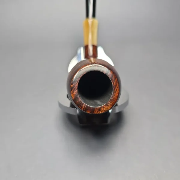 MBSD Briars Modern Masters 3 Smooth Tulip w/ Faux Horn Handmade Briar Pipe, New - Image 7