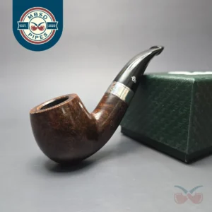 Peterson 160th Anniversary Pat. B Dark Smooth Bent Billiard Briar Pipe, New