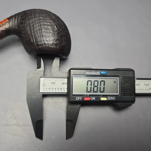 Stanwell (1990s-2009) Zebrano 25 Sandblasted Scoop w/ Zebrawood Estate Briar Pipe, Unsmoked - Image 13