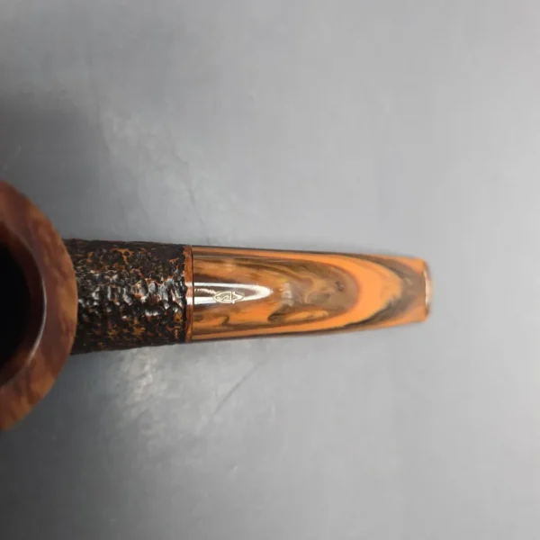 Savinelli Ol' Times Classic Rusticated Bent Billiard (6mm) (Estate) - Image 8