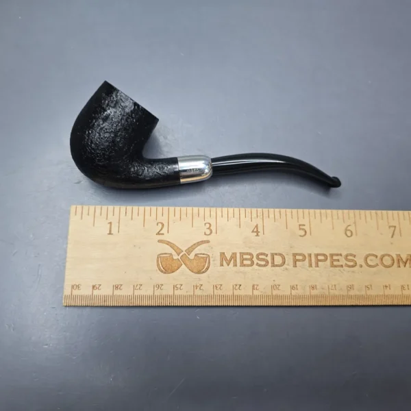 MBSD Briars Timeless Traditions 2 Sandblasted Bent Billiard with Silver (New) - Image 14
