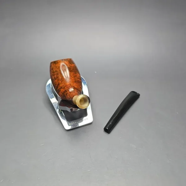 MBSD Briars Modern Masters 3 Smooth Tulip w/ Faux Horn Handmade Briar Pipe, New - Image 15