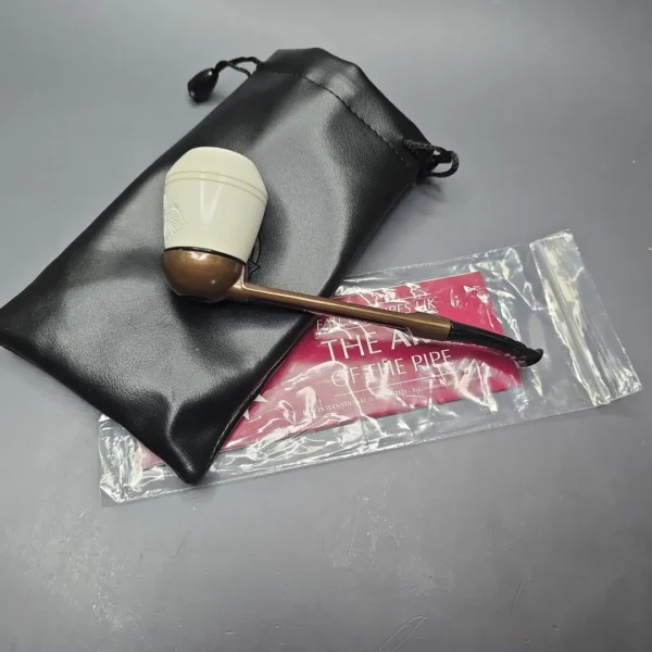 Falcon Extra Curved Dental w/ MBSD Meerschaum Rhodesian Block Meerschaum Bowl Pipe, New - Image 14