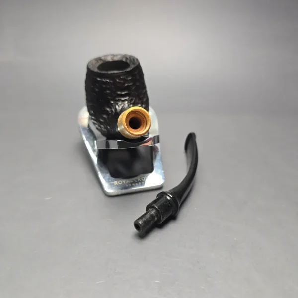 MBSD Briars by Piero Vitale Black Rusticated Brandy w/ Boxwood, Briar Pipe, New - Image 14