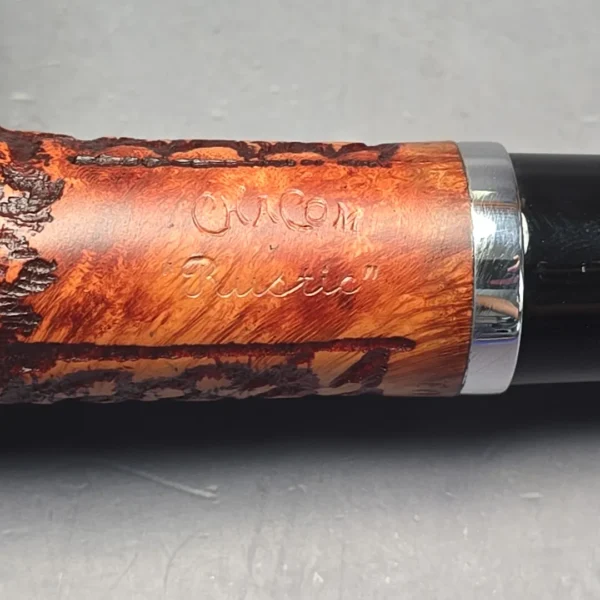 Chacom Rustic 1201 Rusticated Billiard Estate Briar Pipe, Unsmoked - Image 12