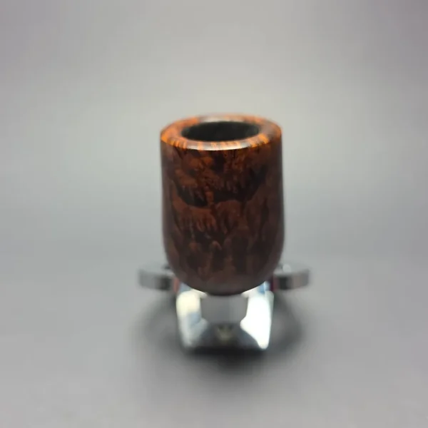 Brentegani Smooth Contrast Nosewarmer Lovat w/ Horn Handmade Briar Pipe, New - Image 4