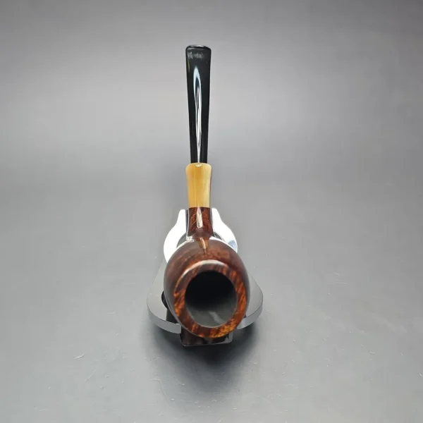 MBSD Briars Modern Masters 3 Smooth Tulip w/ Faux Horn Handmade Briar Pipe, New - Image 9