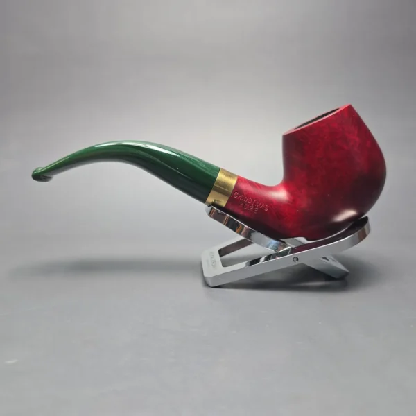 Viking Christmas 2022 Smooth Bent Billiard with Brass (Unsmoked Estate) - Image 4