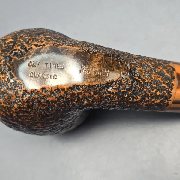 Savinelli Ol' Times Classic Rusticated Bent Billiard (6mm) (Estate) - Image 11