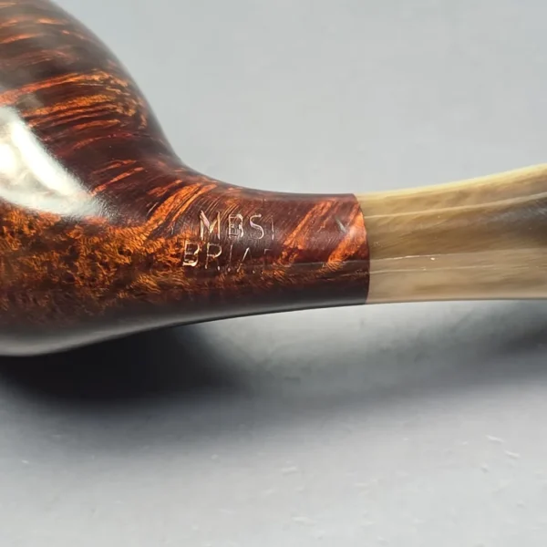 MBSD Briars Modern Masters 3 Smooth Tulip w/ Faux Horn Handmade Briar Pipe, New - Image 11