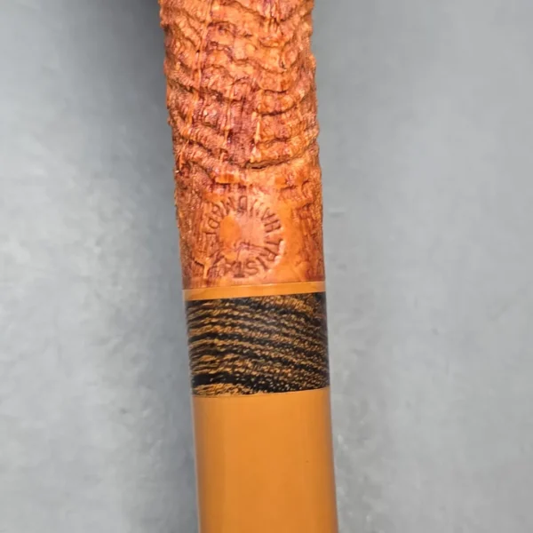 Pipe Tristan Partially Sandblasted Dublin with Bocote (New) - Image 11