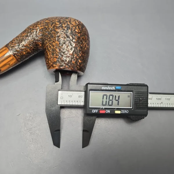 Savinelli Ol' Times Classic Rusticated Bent Billiard (6mm) (Estate) - Image 13