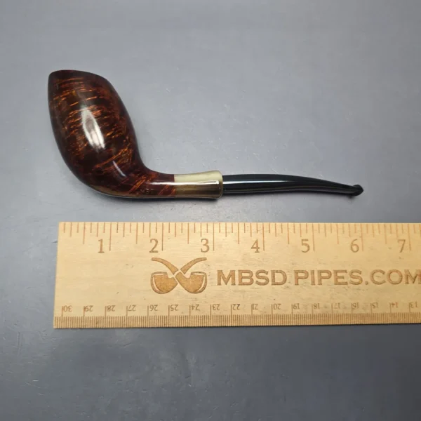 MBSD Briars Modern Masters 3 Smooth Tulip w/ Faux Horn Handmade Briar Pipe, New - Image 13