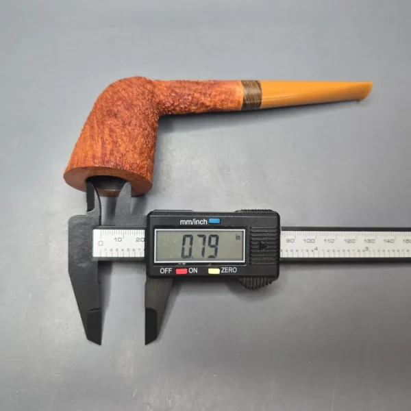 Pipe Tristan Partially Sandblasted Dublin with Bocote (New) - Image 13