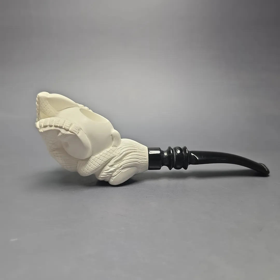 Kenan Claw and Egg Estate Block Meerschaum Pipe, Unsmoked - Image 2