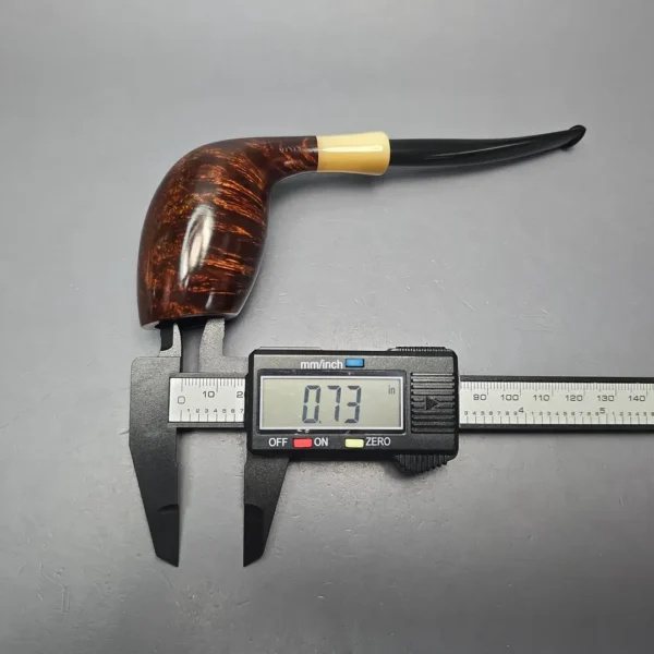 MBSD Briars Modern Masters 3 Smooth Tulip w/ Faux Horn Handmade Briar Pipe, New - Image 14
