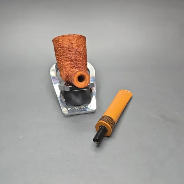 Pipe Tristan Partially Sandblasted Dublin with Bocote (New) - Image 14