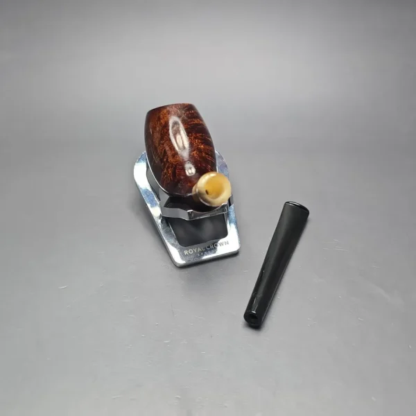 MBSD Briars Modern Masters 3 Smooth Tulip w/ Faux Horn Handmade Briar Pipe, New - Image 15