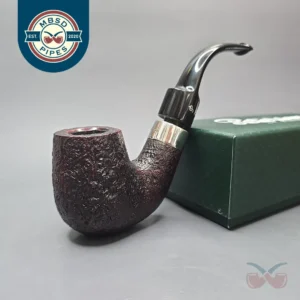 Peterson House Pipe Sandblasted Oom Paul with Silver (New)