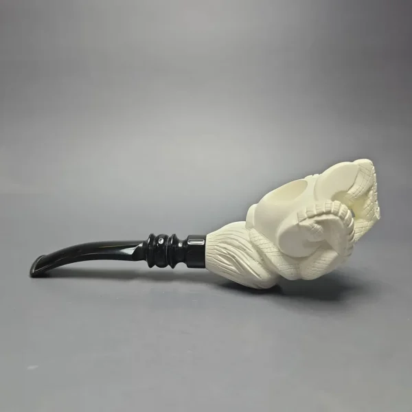 Kenan Claw and Egg Estate Block Meerschaum Pipe, Unsmoked - Image 4