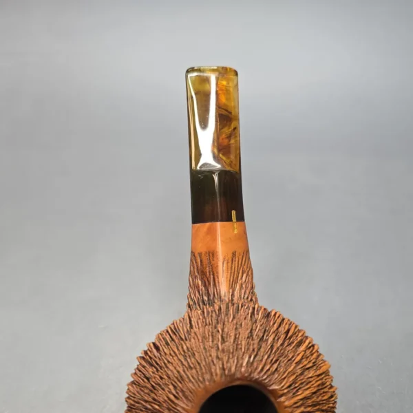 Amorelli Penna di San Michelle Rusticated Bullcap Estate Briar Pipe, Italian Estates - Image 7
