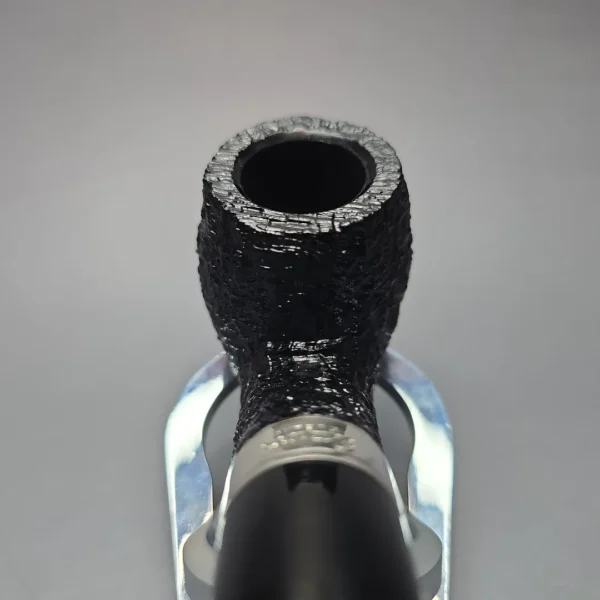 Peterson 160th Anniversary Pat. B Sandblasted Bent Billiard Briar Pipe, New - Image 6