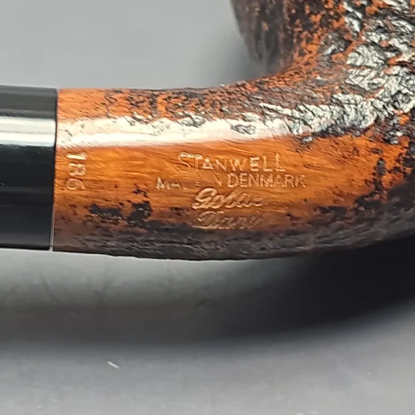 Stanwell (1990s-2009) Golden Danish 186 Sandblasted Brandy Estate Briar Pipe, Unsmoked - Image 11