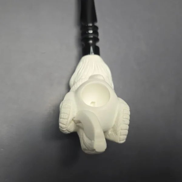 Kenan Claw and Egg Estate Block Meerschaum Pipe, Unsmoked - Image 7