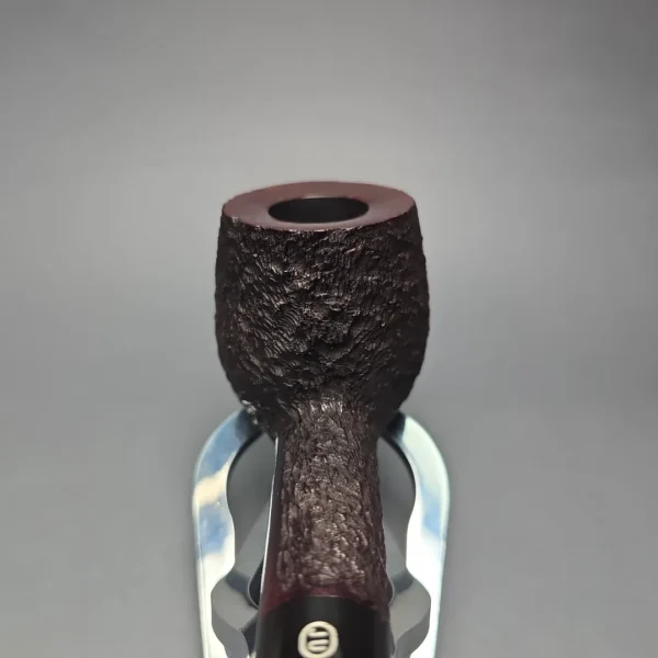 James Upshall Bark EXL Partially Rusticated Billiard Estate Briar Pipe, Unsmoked - Image 6