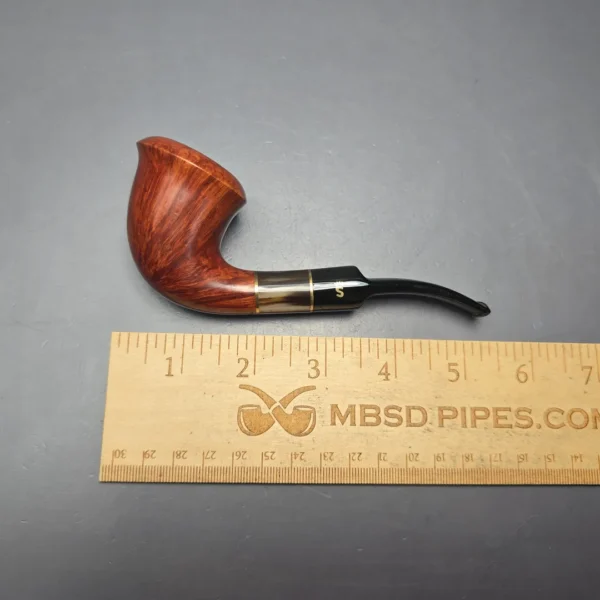 Stanwell (c.1980s-90s) Brazilia Smooth Calabash w/ Horn Estate Briar Pipe, Danish Estates - Image 12