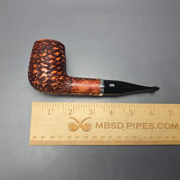 Chacom Rustic 1201 Rusticated Billiard Estate Briar Pipe, Unsmoked - Image 13
