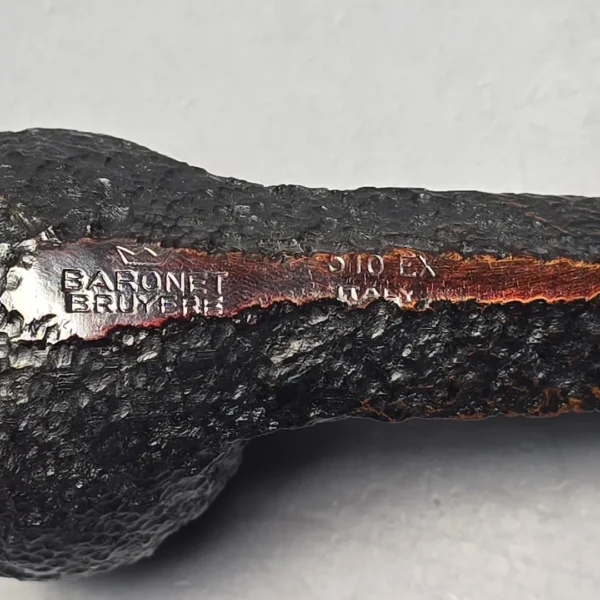 Savinelli Baronet Bruyere 310 EX Rusticated Bulldog Estate Briar Pipe, Unsmoked - Image 5