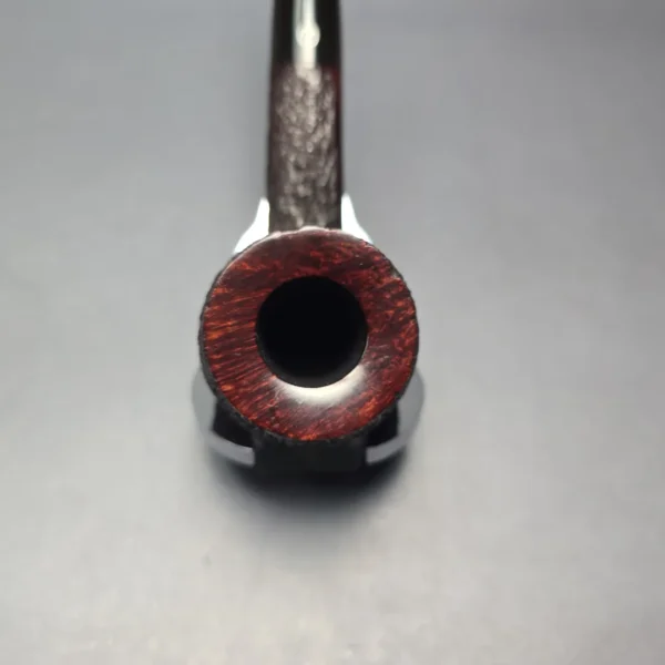 James Upshall Bark EXL Partially Rusticated Billiard Estate Briar Pipe, Unsmoked - Image 7