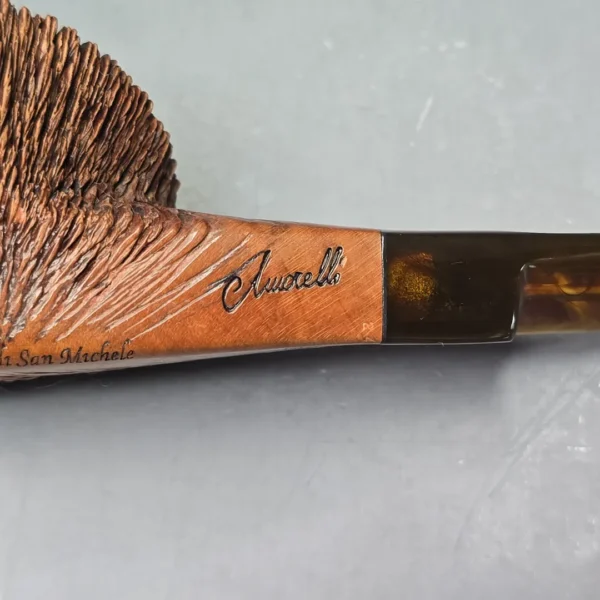 Amorelli Penna di San Michelle Rusticated Bullcap Estate Briar Pipe, Italian Estates - Image 11