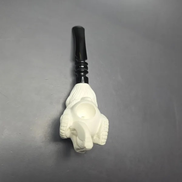 Kenan Claw and Egg Estate Block Meerschaum Pipe, Unsmoked - Image 9