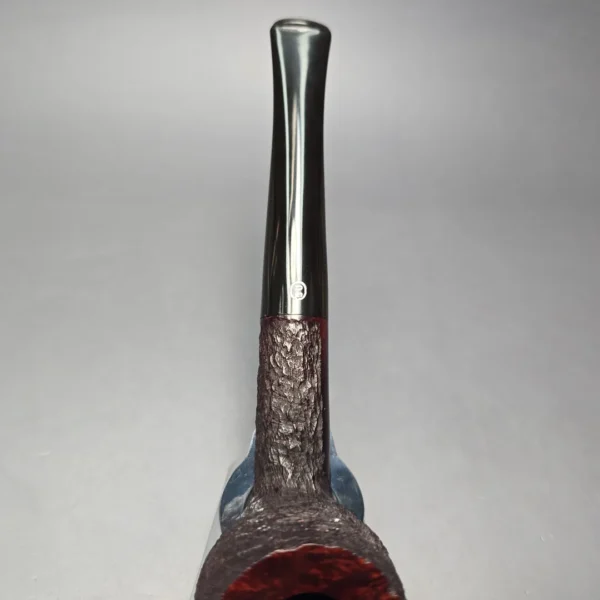 James Upshall Bark EXL Partially Rusticated Billiard Estate Briar Pipe, Unsmoked - Image 8