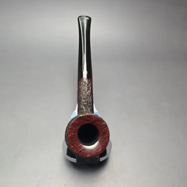 James Upshall Bark EXL Partially Rusticated Billiard Estate Briar Pipe, Unsmoked - Image 9