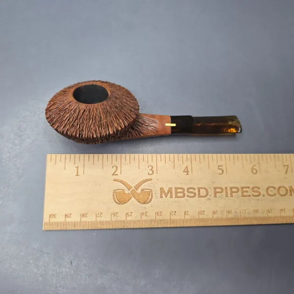 Amorelli Penna di San Michelle Rusticated Bullcap Estate Briar Pipe, Italian Estates - Image 13