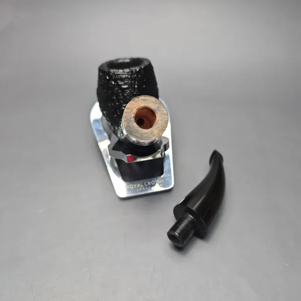 Peterson 160th Anniversary Pat. B Sandblasted Bent Billiard Briar Pipe, New - Image 14