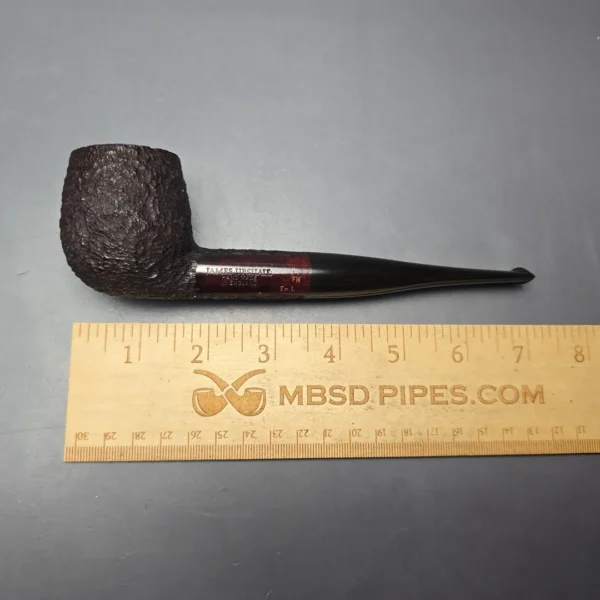 James Upshall Bark EXL Partially Rusticated Billiard Estate Briar Pipe, Unsmoked - Image 12