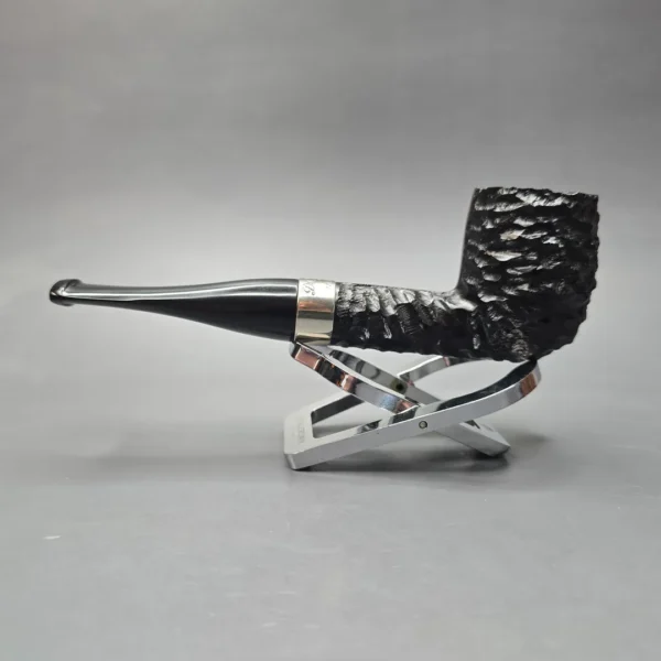 Peterson Jekyll & Hyde 106 Partially Rusticated Billiard Briar Pipe, New - Image 4