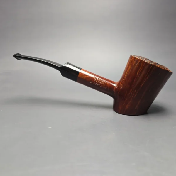 James Upshall A Grade EXL Smooth Poker Sitter Estate Briar Pipe, Unsmoked - Image 4