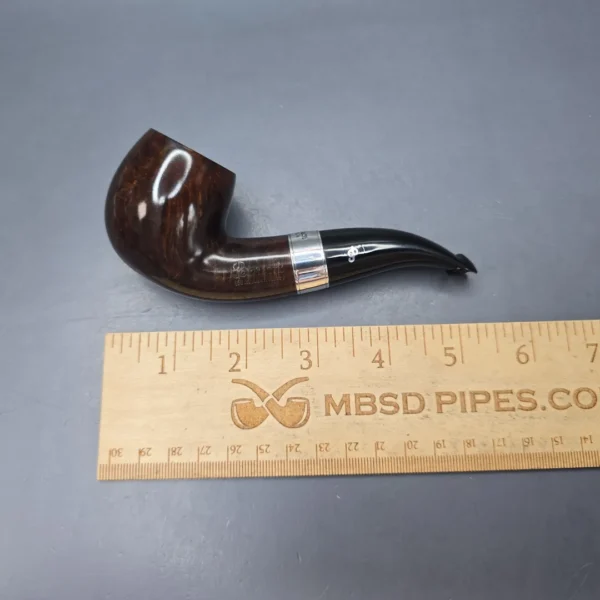 Peterson 160th Anniversary Pat. B Dark Smooth Bent Billiard Briar Pipe, New - Image 14